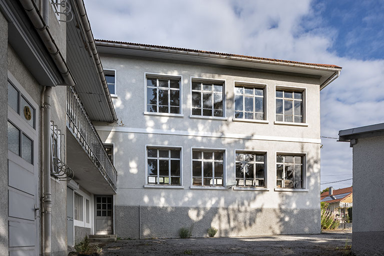 Atelier de 1930 : façade postérieure (est). © Sonia Dourlot / Région Bourgogne-Franche-Comté, Inventaire du patrimoine - 2018