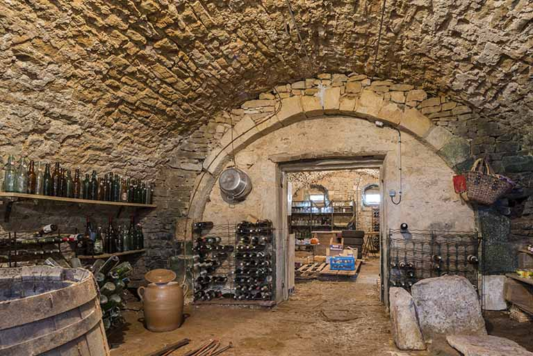 Cave voûtée, ferme de la Grande Vigne. © Jérôme Mongreville / Région Bourgogne-Franche-Comté, Inventaire du patrimoine - 2018