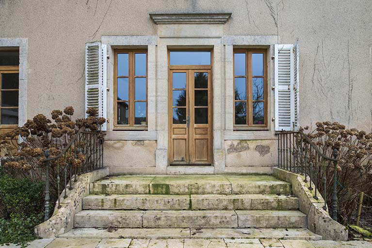 Détail de la façade postérieure. © Jérôme Mongreville / Région Bourgogne-Franche-Comté, Inventaire du patrimoine - 2018