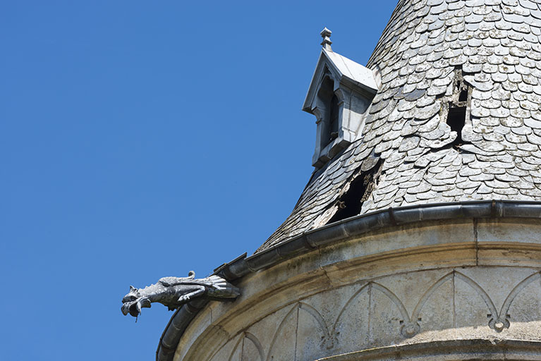 Gargouille saillante. © Jérôme Mongreville / Région Bourgogne-Franche-Comté, Inventaire du patrimoine - 2018 Gargouille saillante. © Jérôme Mongreville / Région Bourgogne-Franche-Comté, Inventaire du patrimoine - 2018