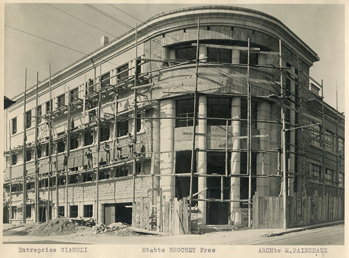 Construction de l'usine Brochet Frères, s.d. [1946 ?]. © Raphaël Favereaux / Région Bourgogne-Franche-Comté, Inventaire du patrimoine - 2019