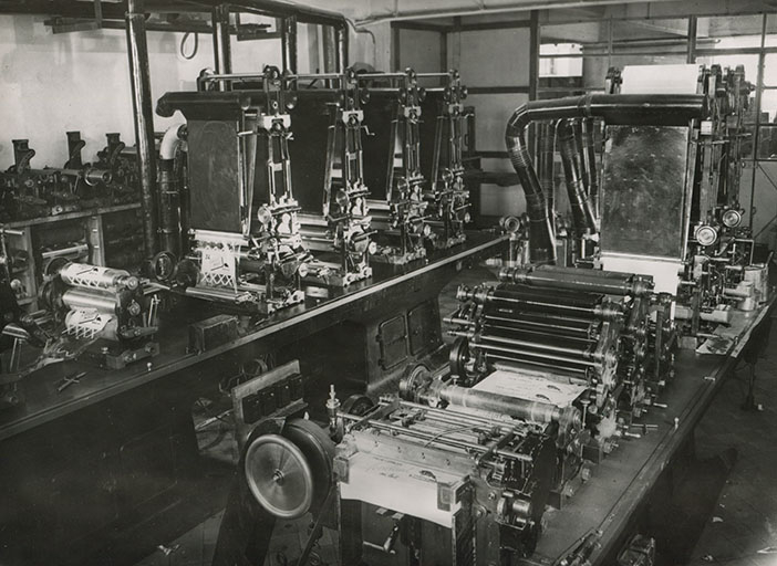 Atelier d'imprimerie, s.d. [vers 1960]. © Raphaël Favereaux / Région Bourgogne-Franche-Comté, Inventaire du patrimoine - 2019