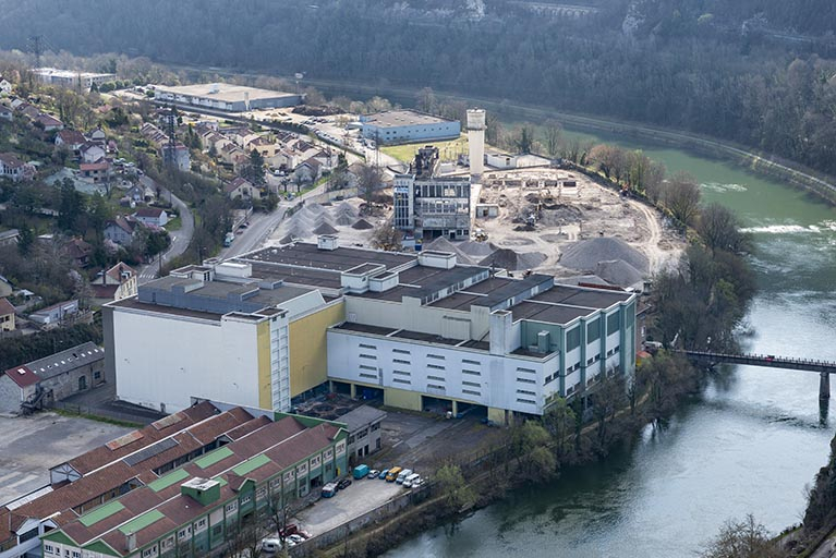 Etat début 2019. Vue plongeante depuis le nord-ouest. © Jérôme Mongreville / Région Bourgogne-Franche-Comté, Inventaire du patrimoine - 2019