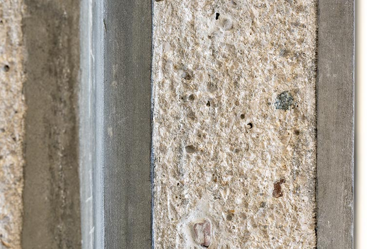 1er étage, corps central : détail d'un encadrement de baie, dans la cantine. © Sonia Dourlot / Région Bourgogne-Franche-Comté, Inventaire du patrimoine - 2019