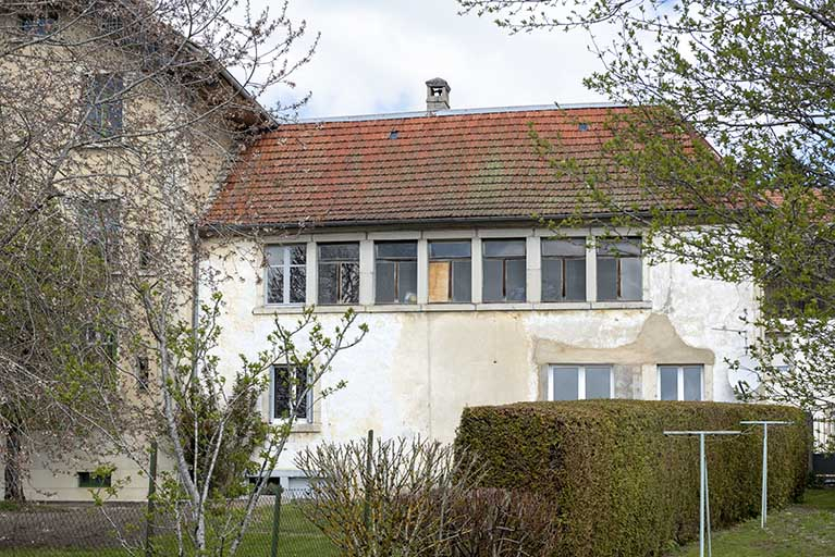 Façade postérieure de l'atelier. © Sonia Dourlot / Région Bourgogne-Franche-Comté, Inventaire du patrimoine - 2019
