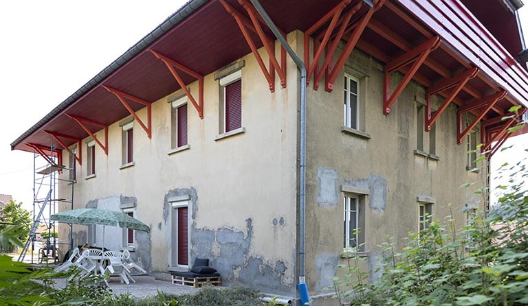 Façades ouest et sud. © Sonia Dourlot / Région Bourgogne-Franche-Comté, Inventaire du patrimoine - 2019 Façades ouest et sud. © Sonia Dourlot / Région Bourgogne-Franche-Comté, Inventaire du patrimoine - 2019