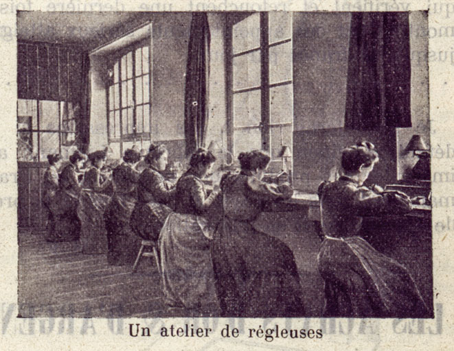Atelier de régleuses, 1908. © Raphaël Favereaux / Région Bourgogne-Franche-Comté, Inventaire du patrimoine - 2019 Atelier de régleuses, 1908. © Raphaël Favereaux / Région Bourgogne-Franche-Comté, Inventaire du patrimoine - 2019