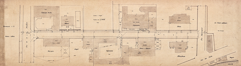 Plan-masse de l'usine, s.d. [vers 1920]. © Raphaël Favereaux / Région Bourgogne-Franche-Comté, Inventaire du patrimoine - 2019