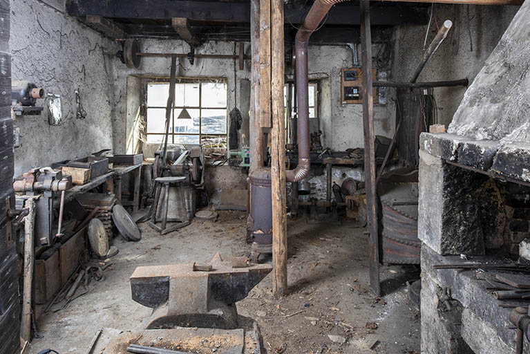 Forge : vue d'ensemble de l'intérieur. © Sonia Dourlot / Région Bourgogne-Franche-Comté, Inventaire du patrimoine - 2019