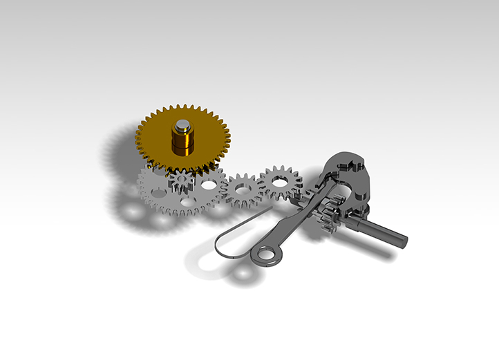 Système de mise à l'heure. © William Berthet / Région Bourgogne-Franche-Comté, Inventaire du patrimoine - 2020