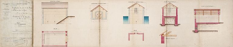 Amélioration du cours de la Saône entre Port-sur-Saône et Lyon, Construction de la dérivation de Port-sur-Saône : magasin (1876). © Jérôme Mongreville / Région Bourgogne-Franche-Comté, Inventaire du patrimoine - 2020 Amélioration du cours de la Saône entre Port-sur-Saône et Lyon, Construction de la dérivation de Port-sur-Saône : magasin (1876). © Jérôme Mongreville / Région Bourgogne-Franche-Comté, Inventaire du patrimoine - 2020