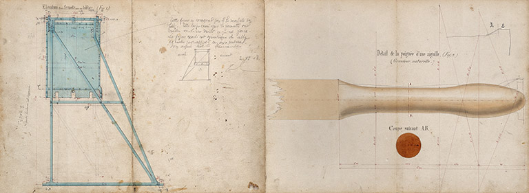 Construction du barrage mobile et de la seconde porte de garde de Saint-Albin - Fermettes et aiguilles (1876). © Jérôme Mongreville, Gustave Bouvaist / Région Bourgogne-Franche-Comté, Inventaire du patrimoine - 2020 Construction du barrage mobile et de la seconde porte de garde de Saint-Albin - Fermettes et aiguilles (1876). © Jérôme Mongreville, Gustave Bouvaist / Région Bourgogne-Franche-Comté, Inventaire du patrimoine - 2020