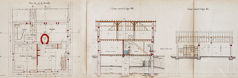 Dérivation de Conflandey : maison éclusière (1876).  © Jérôme Mongreville / Région Bourgogne-Franche-Comté, Inventaire du patrimoine - 2020