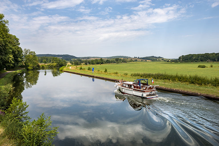 La saône depuis le pont de Conflandey. © Jérôme Mongreville / Région Bourgogne-Franche-Comté, Inventaire du patrimoine - 2020