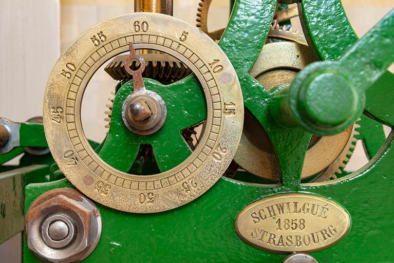 Détail, le cadran (vue de face). © Jérôme Mongreville / Région Bourgogne-Franche-Comté, Inventaire du patrimoine - 2020