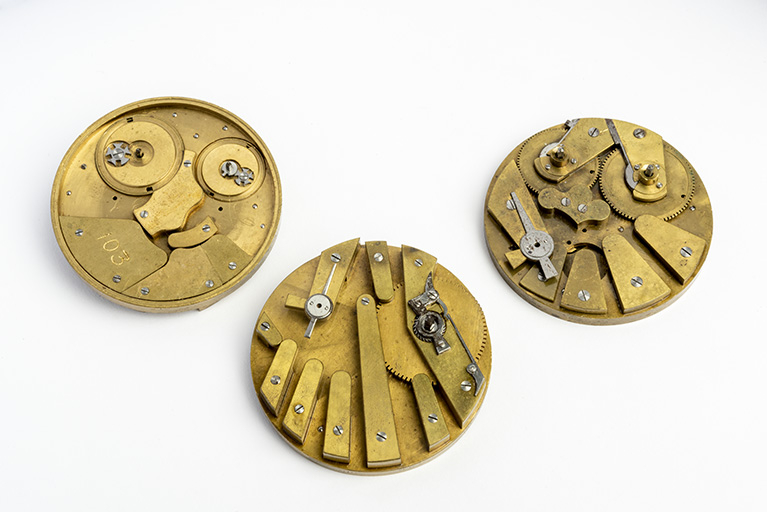 Ebauches de montre, années 1825-1830. (Musée Japy, Beaucourt) © Sonia Dourlot / Région Bourgogne-Franche-Comté, Inventaire du patrimoine - 2020