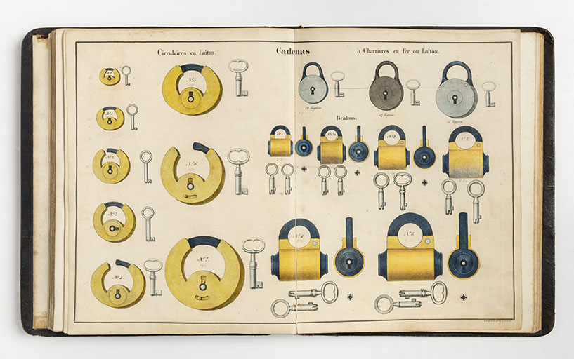 Cadenas [planche de catalogue], 1835. © Sonia Dourlot / Région Bourgogne-Franche-Comté, Inventaire du patrimoine - 2020