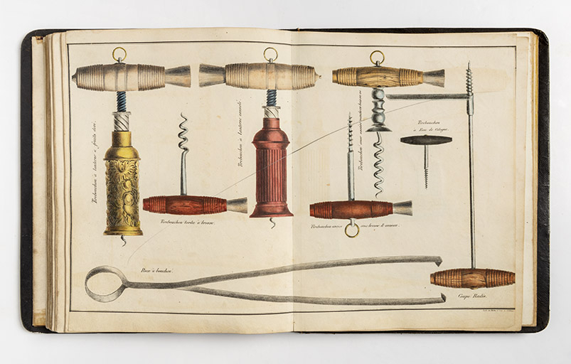 [Tire-bouchons, pince à bouchon et "coupe-radis" : planche de catalogue], 1835. © Sonia Dourlot / Région Bourgogne-Franche-Comté, Inventaire du patrimoine - 2020