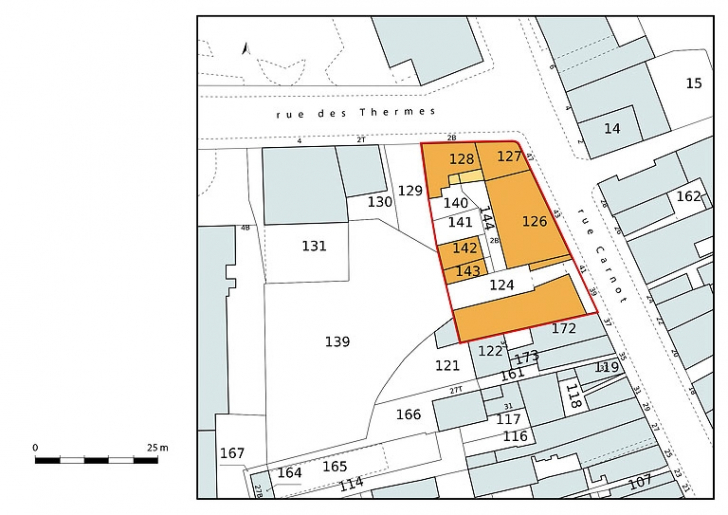 immeuble à logements magasin de commerce © Pierre-Marie Barbe-Richaud / Région Bourgogne-Franche-Comté, Inventaire du patrimoine - 2021  immeuble à logements magasin de commerce © Pierre-Marie Barbe-Richaud / Région Bourgogne-Franche-Comté, Inventaire du patrimoine - 2021