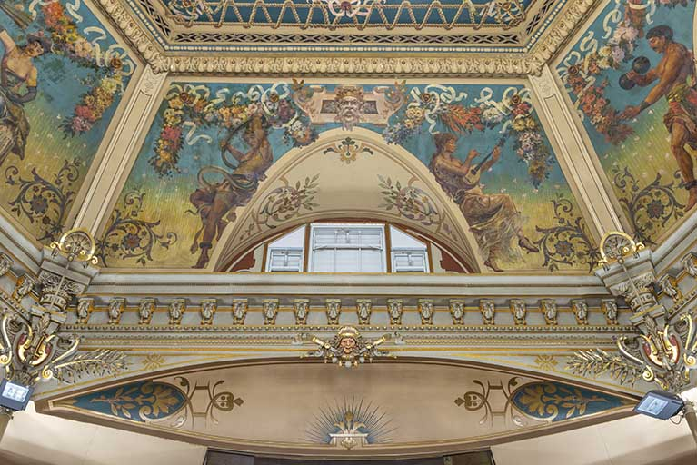 peinture monumentale © Jérôme Mongreville / Région Bourgogne-Franche-Comté, Inventaire du patrimoine - 2023  peinture monumentale © Jérôme Mongreville / Région Bourgogne-Franche-Comté, Inventaire du patrimoine - 2023