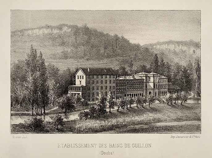 établissement thermal hôtel de voyageurs restaurant © Jérôme Mongreville / Région Bourgogne-Franche-Comté, Inventaire du patrimoine - 2023  établissement thermal hôtel de voyageurs restaurant © Jérôme Mongreville / Région Bourgogne-Franche-Comté, Inventaire du patrimoine - 2023