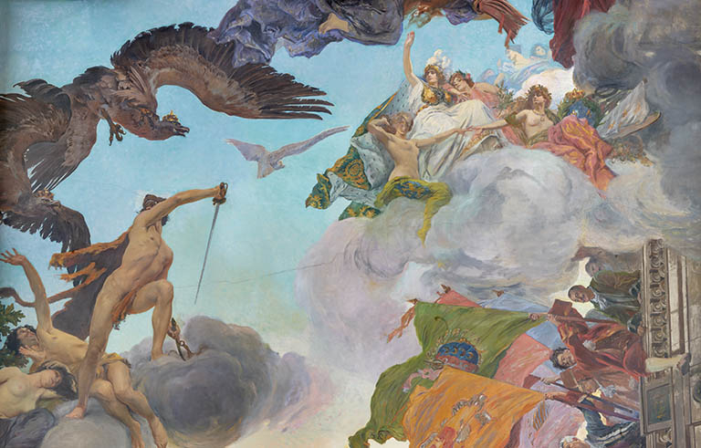  plafond peinture © Jérôme Mongreville / Région Bourgogne-Franche-Comté, Inventaire du patrimoine - 2024