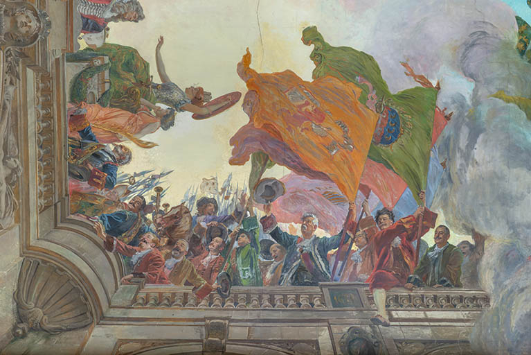  plafond peinture © Jérôme Mongreville / Région Bourgogne-Franche-Comté, Inventaire du patrimoine - 2024