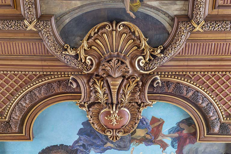  plafond palais de justice © Jérôme Mongreville / Région Bourgogne-Franche-Comté, Inventaire du patrimoine - 2024