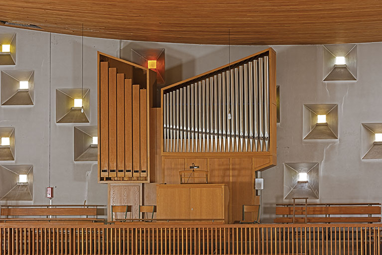  orgue baie tribune d'orgue © Aline Thomas / Région Bourgogne-Franche-Comté, Inventaire du patrimoine - 2024