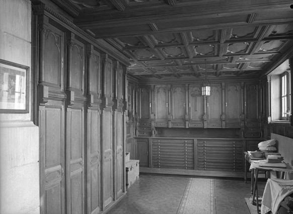 Sacristie depuis l'entrée. © Région Bourgogne-Franche-Comté, Inventaire du patrimoine