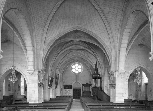 Nef vue depuis le choeur. © Région Bourgogne-Franche-Comté, Inventaire du patrimoine