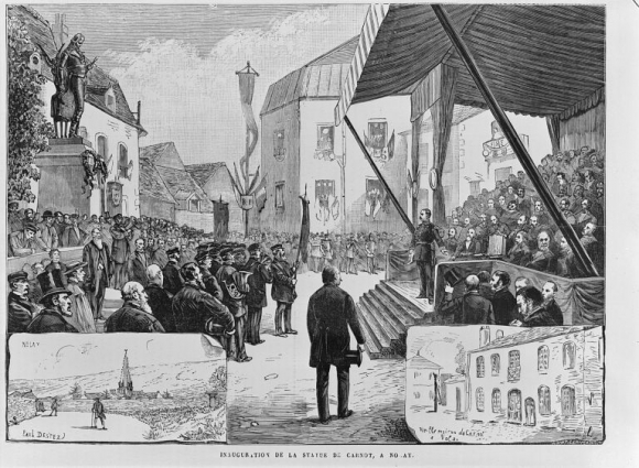 "Inauguration de la statue de Carnot à Nolay". © Région Bourgogne-Franche-Comté, Inventaire du patrimoine "Inauguration de la statue de Carnot à Nolay". © Région Bourgogne-Franche-Comté, Inventaire du patrimoine