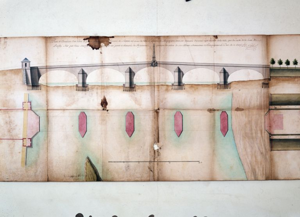 Projet de Jacques Gabriel (12 avril 1724). © Région Bourgogne-Franche-Comté, Inventaire du patrimoine Projet de Jacques Gabriel (12 avril 1724). © Région Bourgogne-Franche-Comté, Inventaire du patrimoine