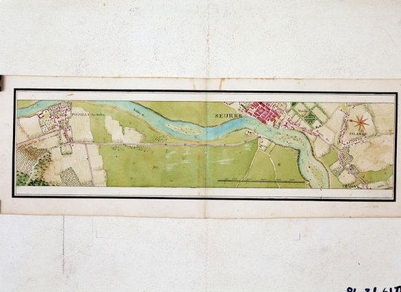 Extrait de l'Atlas des routes, p. 175. © Région Bourgogne-Franche-Comté, Inventaire du patrimoine Extrait de l'Atlas des routes, p. 175. © Région Bourgogne-Franche-Comté, Inventaire du patrimoine