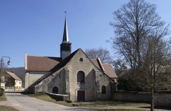 Ancienne église abbatiale, devenue paroissiale : élévation occidentale. © Région Bourgogne-Franche-Comté, Inventaire du patrimoine