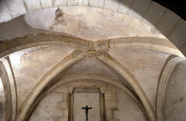 Chapelle dite des fondateurs : voûte de la travée postérieure. © Région Bourgogne-Franche-Comté, Inventaire du patrimoine