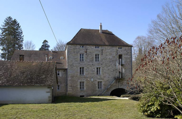 Ancien moulin à eau : élévation est. © Région Bourgogne-Franche-Comté, Inventaire du patrimoine