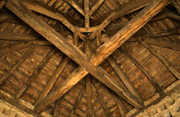 Colombier dit pigeonnier à écrevisses : charpente. © Région Bourgogne-Franche-Comté, Inventaire du patrimoine