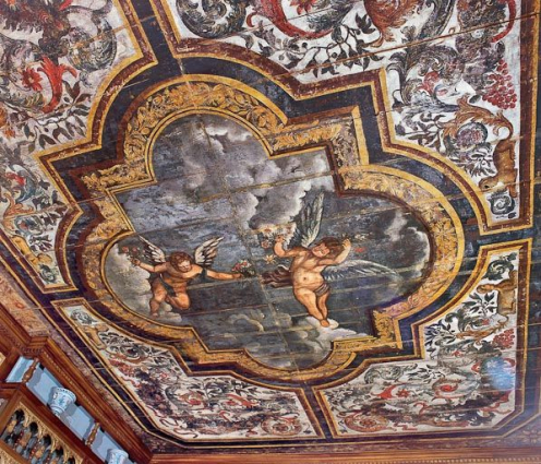 Plafond peint. © Région Bourgogne-Franche-Comté, Inventaire du patrimoine