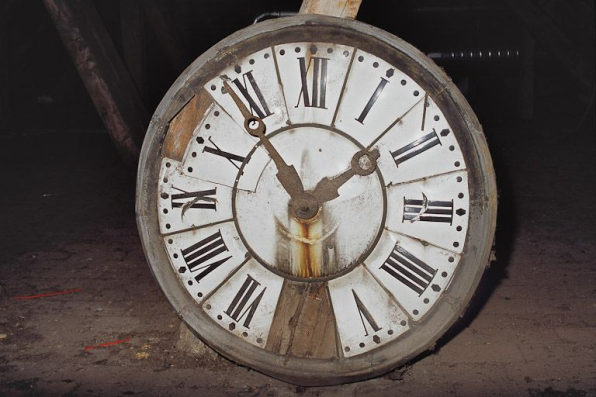 Cadran de l'ancienne horloge. © Région Bourgogne-Franche-Comté, Inventaire du patrimoine