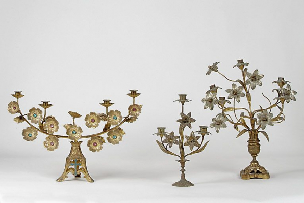 Trois chandeliers. © Région Bourgogne-Franche-Comté, Inventaire du patrimoine