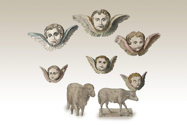 Angelots et moutons. © Région Bourgogne-Franche-Comté, Inventaire du patrimoine