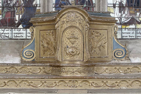 Vue d'ensemble du tabernacle. © Région Bourgogne-Franche-Comté, Inventaire du patrimoine