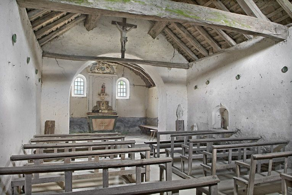 Nef, vue prise de l'entrée. © Région Bourgogne-Franche-Comté, Inventaire du patrimoine
