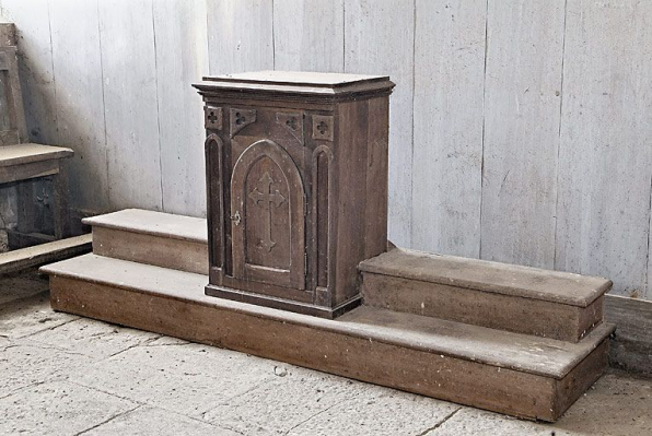 Tabernacle et gradins. © Région Bourgogne-Franche-Comté, Inventaire du patrimoine