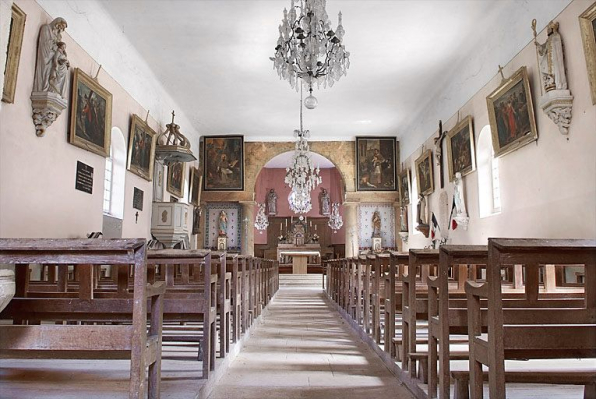 Nef, vue prise depuis l'entrée. © Région Bourgogne-Franche-Comté, Inventaire du patrimoine