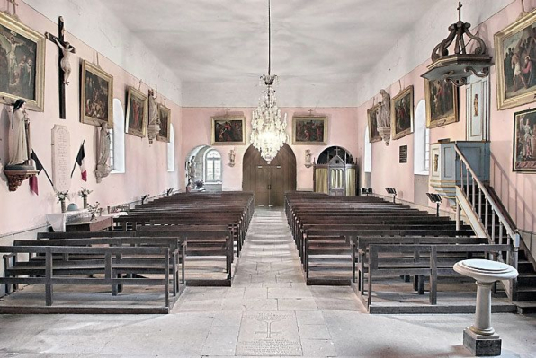 Nef, vue prise depuis le choeur. © Région Bourgogne-Franche-Comté, Inventaire du patrimoine