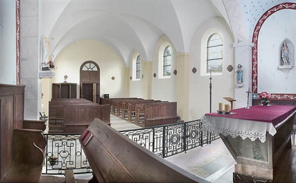 Vue d'ensemble depuis le choeur. © Région Bourgogne-Franche-Comté, Inventaire du patrimoine