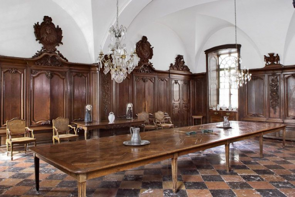 Réfectoire des soeurs. © Région Bourgogne-Franche-Comté, Inventaire du patrimoine