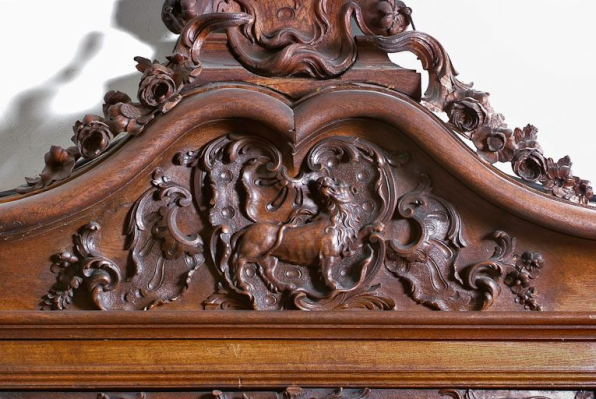 Détail : lion de saint Marc. © Région Bourgogne-Franche-Comté, Inventaire du patrimoine